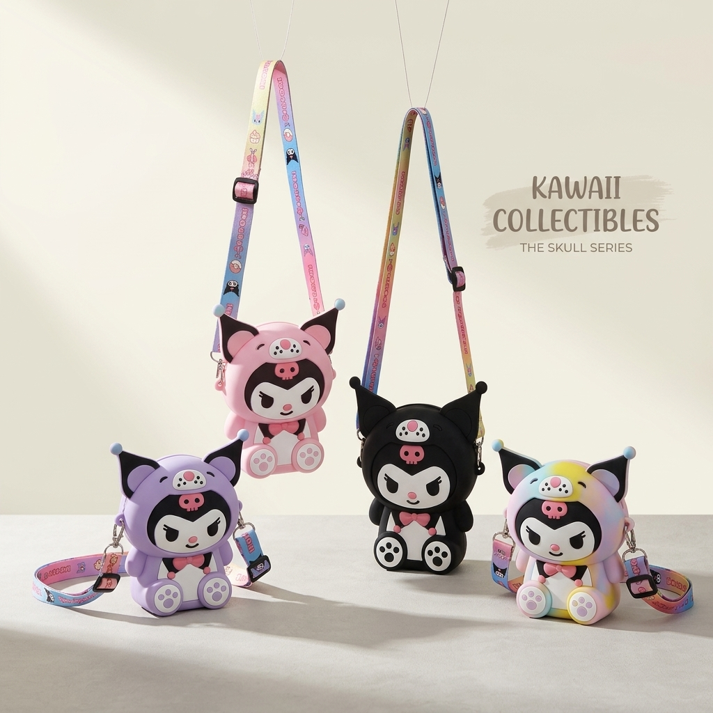 کیف سیلیکونی بچگانه دخترانه پسرانه طرح کرومی Kuromi